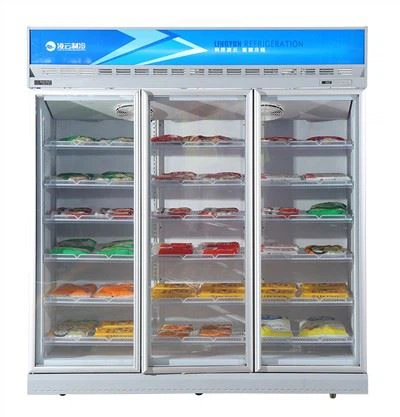 Vertikāls stikla vitrīnas skapis